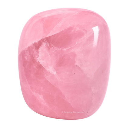 Amazing Gemstone Star Rose Quartz Crystal Tumbled Stones Polished Rocks - Natural Gem Stones for Healing - DIY Crystals for Protection (1 Piece)