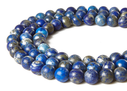 100pcs 8mm Lapis Lazuli Beads Natural Gemstone Beads Round Loose Beads for Jewelry Making