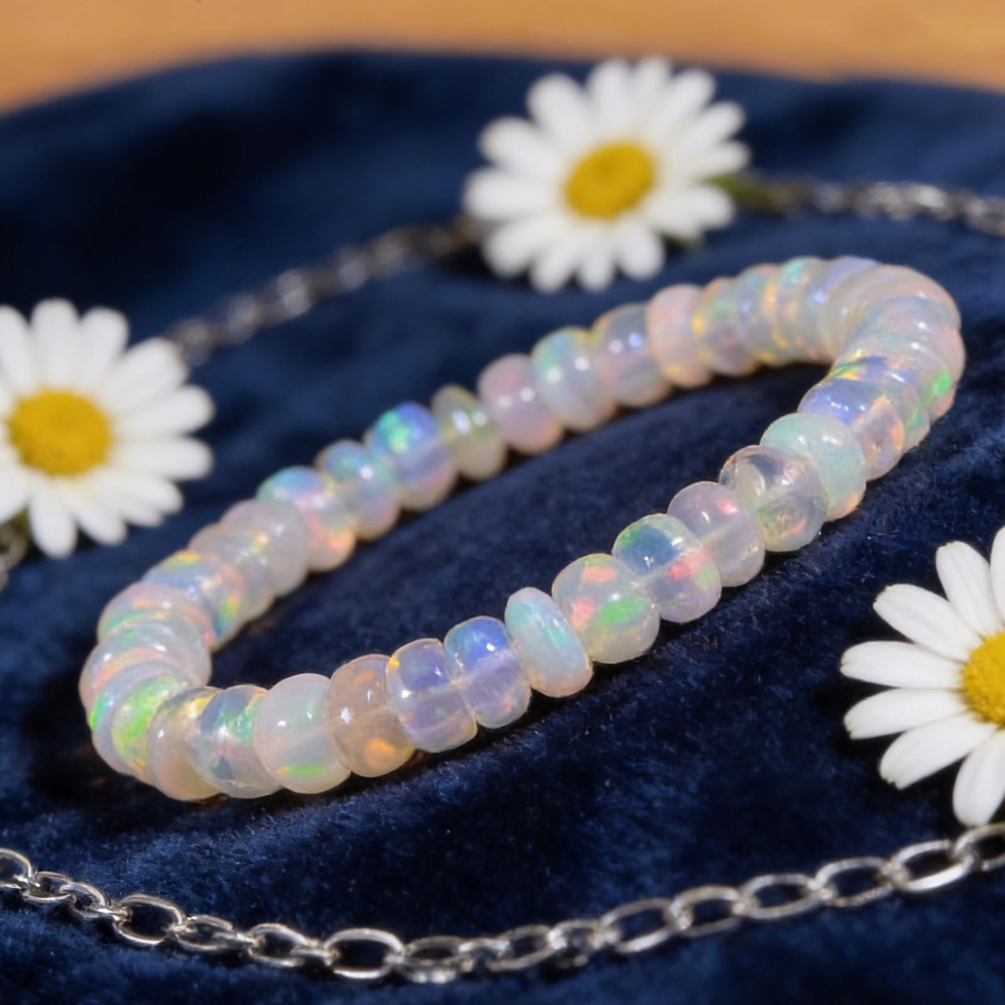 Embtrem Opal Menopause Bracelet for Women Natural Healing Crystal Bracelet for Anxiety Relief & Stress Reduction Health-Focused Gemstone Jewelry for Emotional Balance