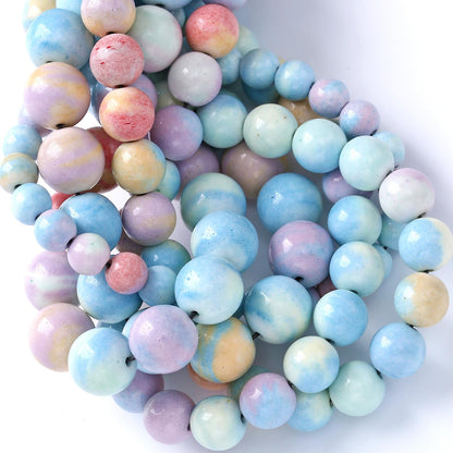 10mm 36pcs Natural Alxa Rainbow Stone Beads for Jewelry Making Energy Healing Power Stone Beads DIY Bracelet Necklace Accessories 15"