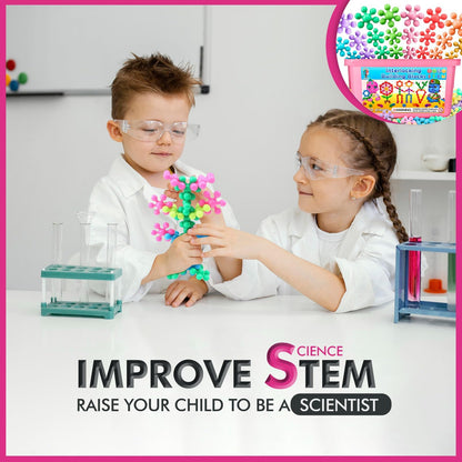 Curious 2 Learn 300pcs Pastel Building Blocks STEM Toy – Montessori Interlocking Discs Set for Kids 3+ | Educational Construction Set | Creative Gift for Girls & Boys | Safe, Durable & Colorful
