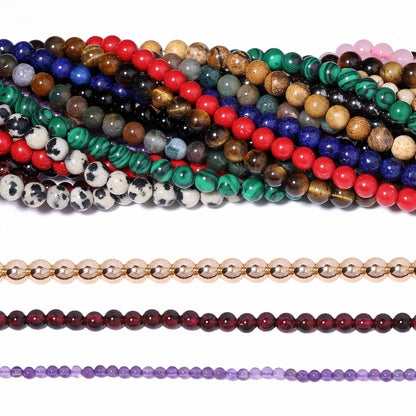 Songxi 180pcs 2mm Yellow Tiger Eye Natural Round Stone Beads for Jewelry Making, Smooth Loose Small Gemstone Beads for Bracelets Necklace, Chakra Stones with Energy Power