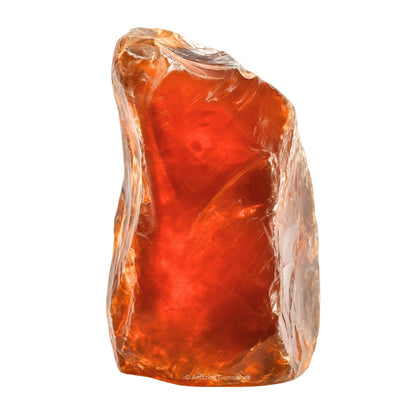 Amazing Gemstone Amber Raw Crystals and Healing Stones, Natural Rocks for Tumbling and DIY Raw Stones and Crystals (1 Piece)