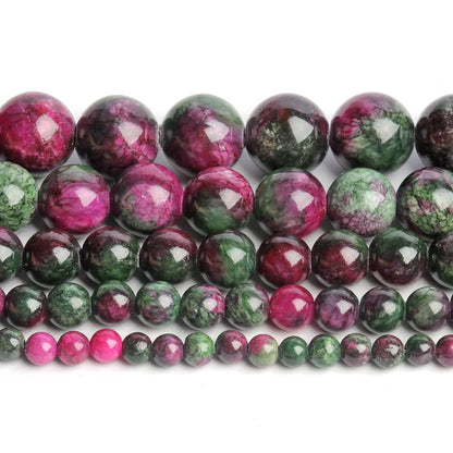 Yochus 60pcs 6mm Mixed Persian Jade Energy Healing Round Bulk Gemstone Beads for Jewelry Making Bracelet Necklace Earring DIY