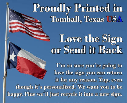 Metal Sign - Trespassers Will Be Composted - Durable Metal Sign - Use Indoor/Outdoor - Makes a Great Funny Garden Sign For Men and Women (8" x 12")