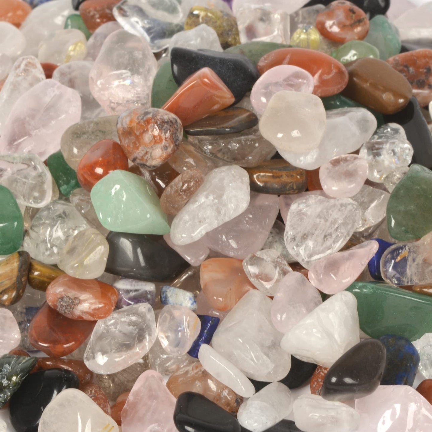 Natural Big Mixed Gemstone Polished Chips Crushed Tumbled Stone Crystal Healing Embellishments 100 grams