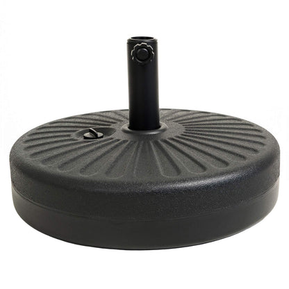 C-Hopetree 78 lb Heavy Duty Water Fillable Base Stand for Patio Outdoor Market Table Umbrella, Black