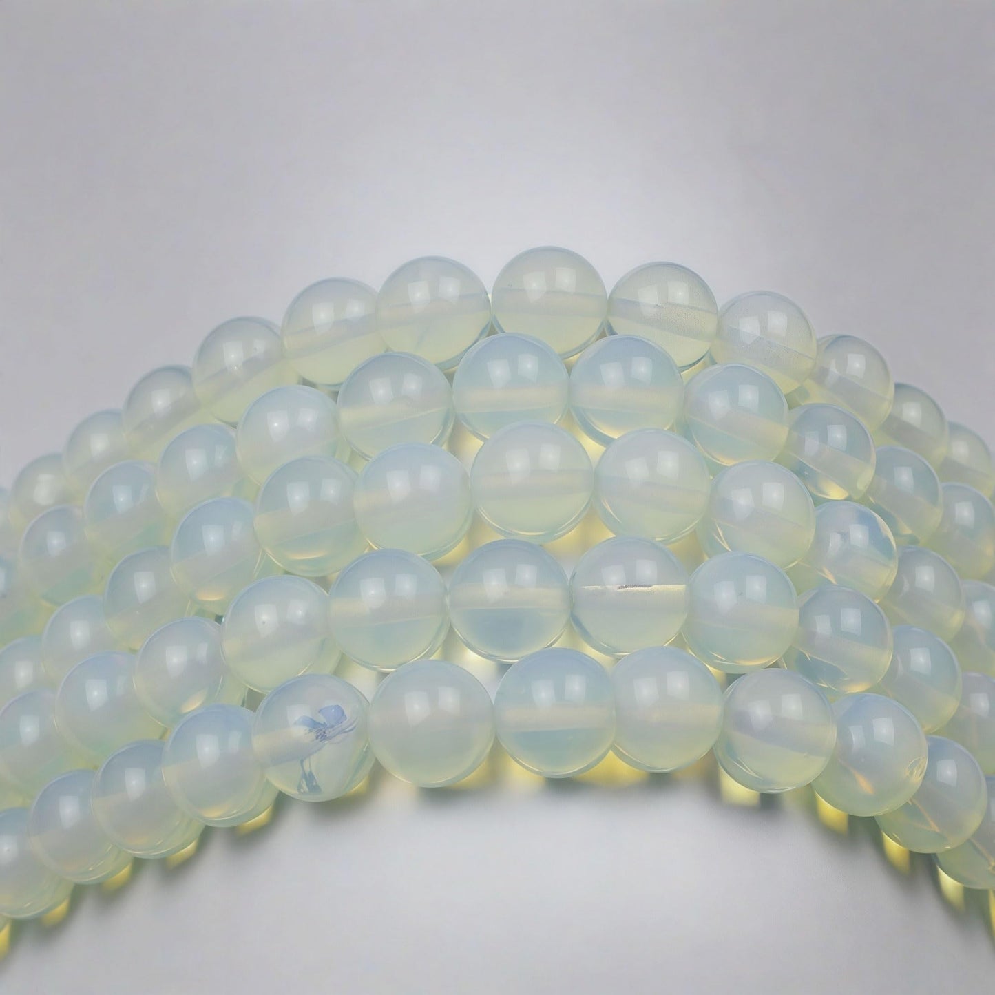 MJDCB Synthetic Opal Round Crystal Energy Stone Beads Healing Power for Jewelry Making (10mm)