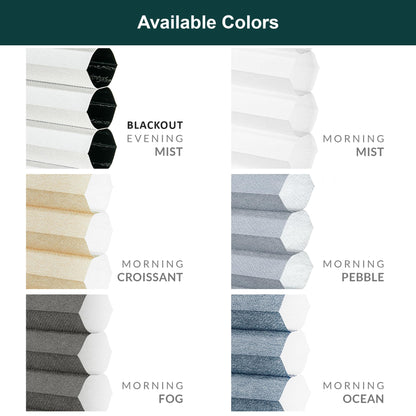 CHICOLOGY Cellular Shades , Window Blinds Cordless , Blinds for Windows , Window Shades for Home , Window Coverings , Cellular Blinds , Door Blinds , Morning Mist, 30"W X 64"H