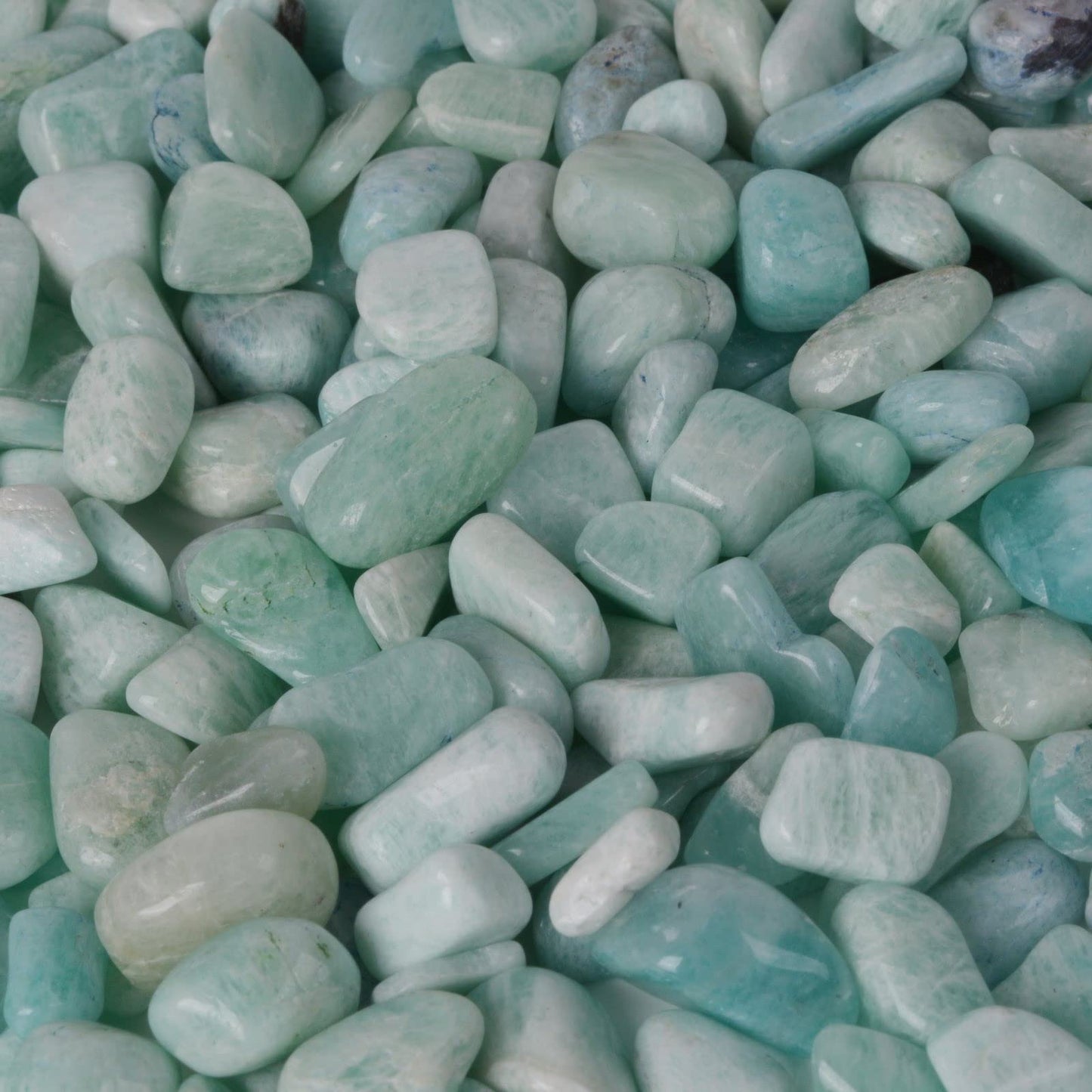 Natural Amazonite Polished Chips Crushed Tumbled Stone Crystal Healing Embellishments 100 grams