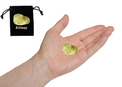 Citrine Healing Crystal Stones, 1.25-2.0" Large Reiki Healing Gemstones Natural Tumbled Polished Stones for Energy Witchcraft Therapy Meditation