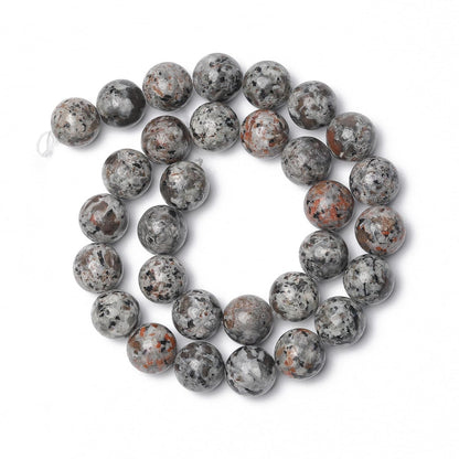 6mm Flame Stone Natural Stone Beads Round Loose Beads for Jewelry Making Yochus DIY Beads Bracelet Necklace