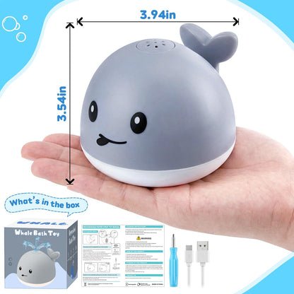 Gigilli Baby Bath Toys, Light up Bath Toys for Kids Ages 1-3, Pool Water Toys 1 Year Old Boys Girls Gifts, 6-12-18 Months Baby Whale Bath Toy Sprinkler, Toddler Fountain Bathtub Water Table Toy