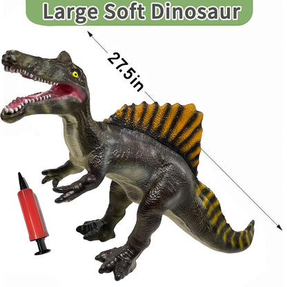 YONGJULE Large Dinosaur Toys- 27.5" Spinosaurus Soft Dinosaur Toys for Kids 3-5, Big Inflatable Dino for Boys Girls, Toddler Party Favors Birthday Gifts