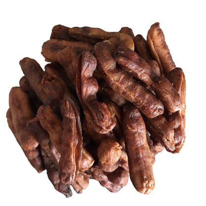 Seedless Fresh Dried Real Fruit Tamarind See-Chom-Phoo little Sour and Sweet small pieces 150 g. (5.29 Oz.)