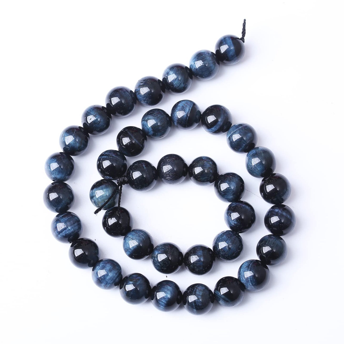 60PCS 6MM AAA Blue Black Tiger Eye Stone Beads Natural Gemstone Bead Crystal Healing Energy Jewelry Making DIY 15 inches