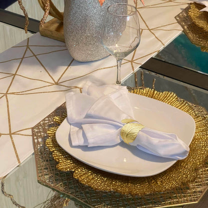 Utalek Gold Leaf Napkin Rings Set of 12, Leaves Napkin Rings for Table Setting, Metal Leaf Napkin Holder Rings for Holiday Party,Wedding, Banquet, Formal or Casual Dinning Table Decor (Gold)