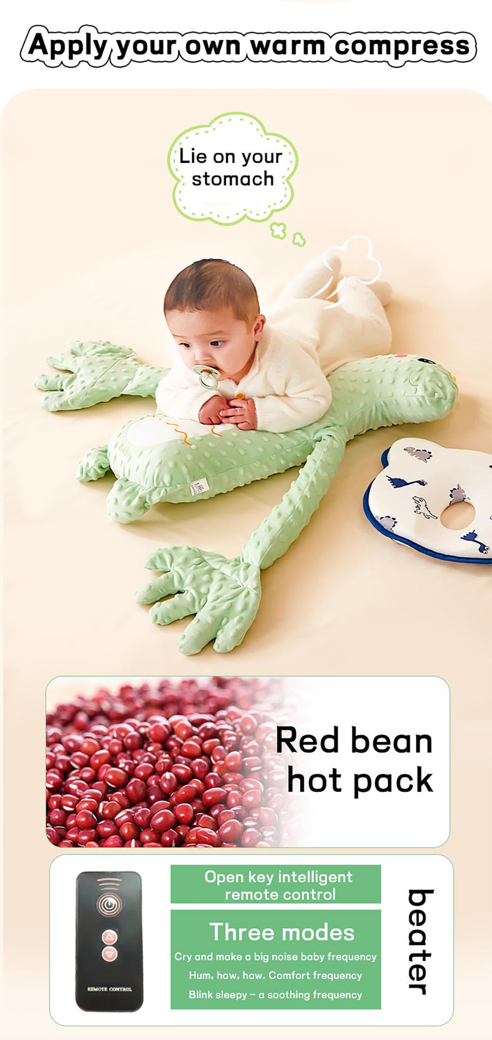 BiniTPGo Interactive Electronic Pet Plush Toy, Soothing Plush Gift for Toddlers, Perfect for Birthdays, Mothers, Expectant Mothers, and Pregnant Women (Green Dinosaur)