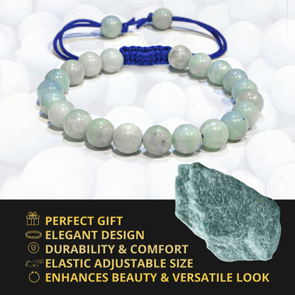 ANAYA AGATE Healing Crystal Bracelet – Chic Gemstone Bracelet for Men and Women – 8mm Round Bead Bracelets for Spiritual Healing, Protection, Positive Energy - Amazonite