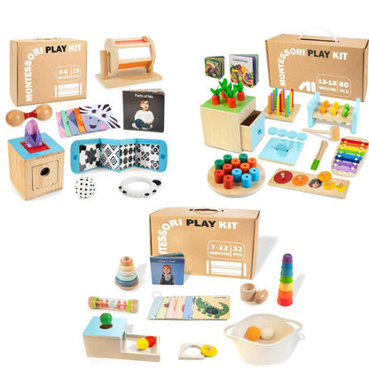 WOODMAM Montessori Educational Box for Baby Toddler