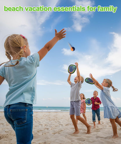 Qrooper Toss and Catch Ball Game Kids Toys for 3 4 5 6 7 8 Year Old Boys Girl Birthday Gift, Outdoor Games Yard Play Beach Pool Toys for Kids Age 4-8 8-12 Toddler Baseball Glove