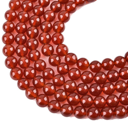 10mm Carnelian Beads Round Gemstone Loose Beads for Jewelry Making (36-38pcs/strand)