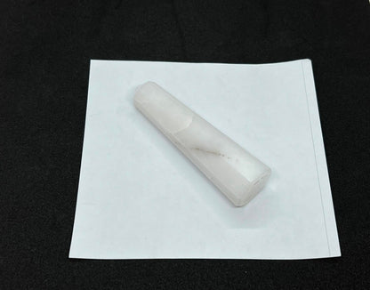 WholesaleGemShop 3 Inch (70 mm) Gemstones Snow Quartz Obelisk Tower Jumbo Facet Aura Rock Crystal Natural Polished Earth Wand Spirit