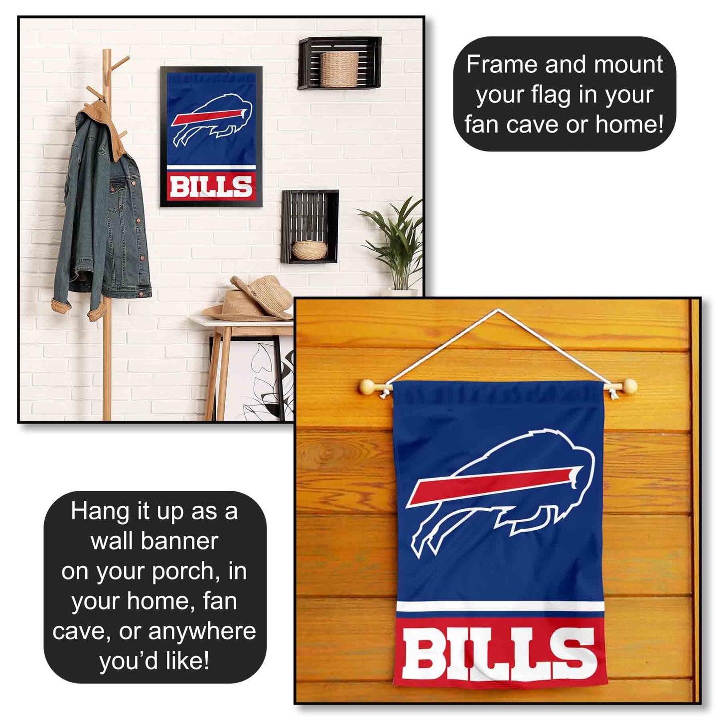 Buffalo Bills Double Sided Garden Flag
