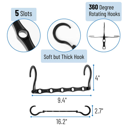 Mr. Pen- Space Saving Hangers, Black, 8 Pack, Clothes Organizers, Shirt Hangers, Magic Closet Space Savers