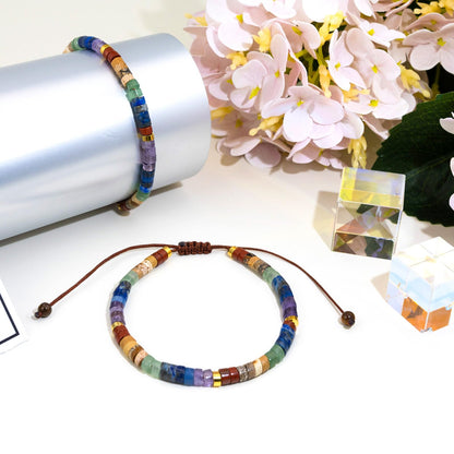 Aisity Bracelets for Women Crystals and Healing Stones Easter Mothers Day Birthday Gifts for Women Jewelry Chakra Bracelet Uniquue Gifts Anxiety 7 Chakras Healing Crystals Meditation Relax Anxiety