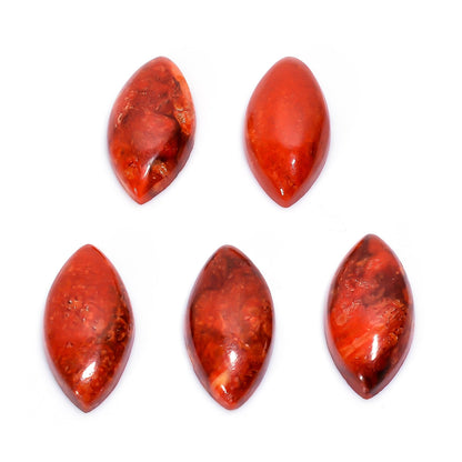 2 PCS, 20X10 MM, AURA GEMS Natural Red Jasper, Cabochon, Marquise Shape, Jewelry Making Stone Supply, Chakra Energy Healing Gemstone, Real Crystal, Birthstone, Wholesale deal