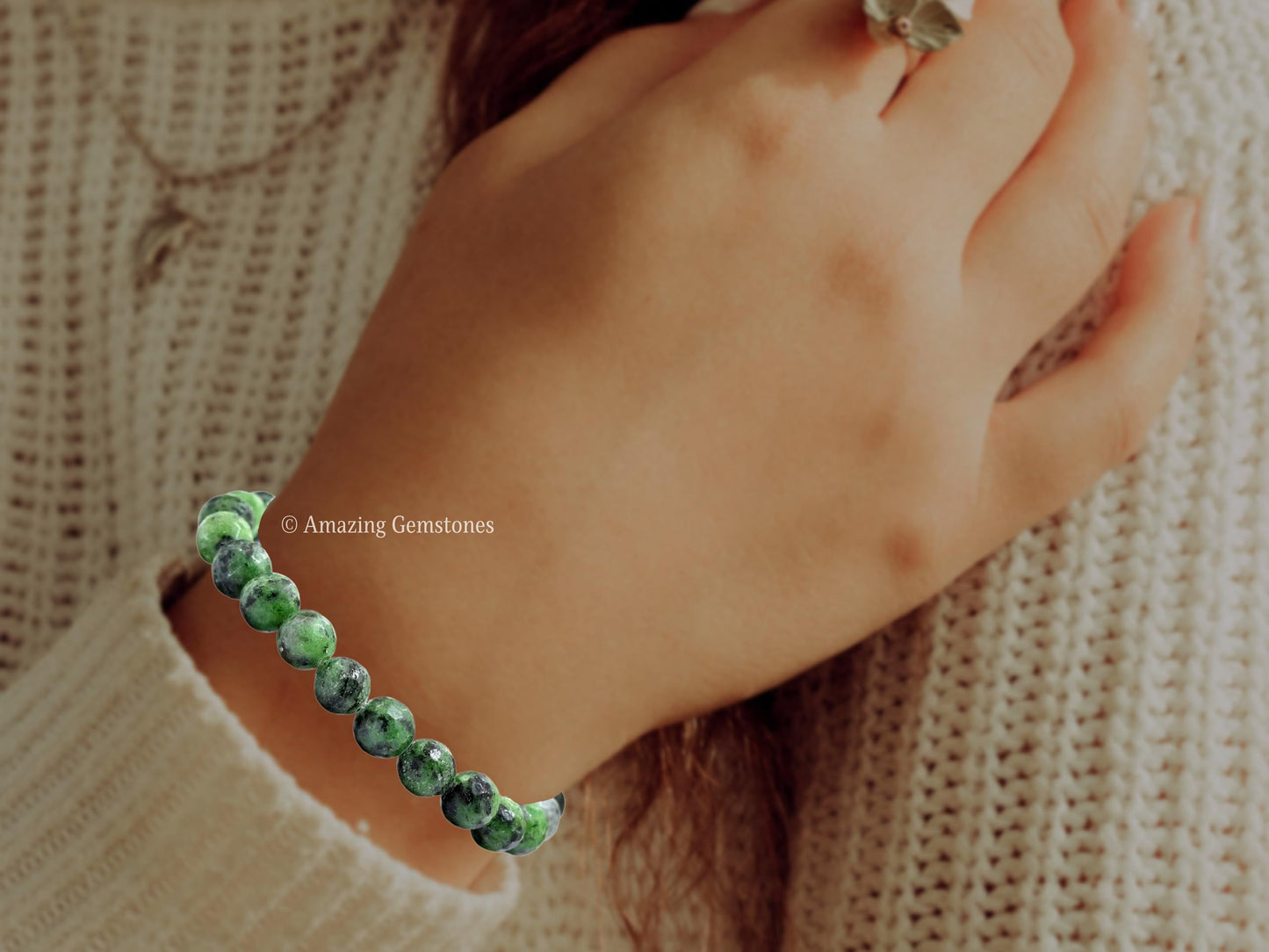 Amazing Gemstone Ruby Fuchsite Bracelet for Women - Chakra Mens Bracelet Protection Crystals and Healing Stones - Blessing Bracelet Spiritual Meditation Gift Christmas Stocking Stuffers
