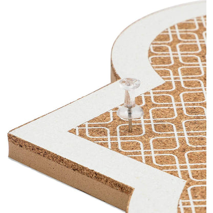 Stockroom Plus Cork Board Wall Organizer - Self-Healing Bulletin Board - Cute Office Wall Organizer - Peel & Stick Pin Panel - 12 x 12 in, Adhesive Mount