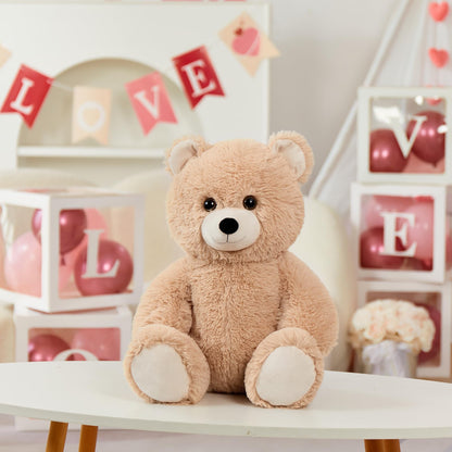 Tezituor 2 Pack Small Teddy Bear Stuffed Animals 18inch, Stuffed Teddy Bear Plush for Kids Baby, Cute Soft Bear Plushie Gift for Girls Boys Children, Plush Bear for Christmas Birthday Valentines