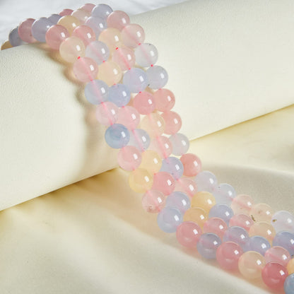 60pcs 6mm Morgan Chalcedony Beads Natural Gemstone Beads Round Loose Beads for Jewelry Making