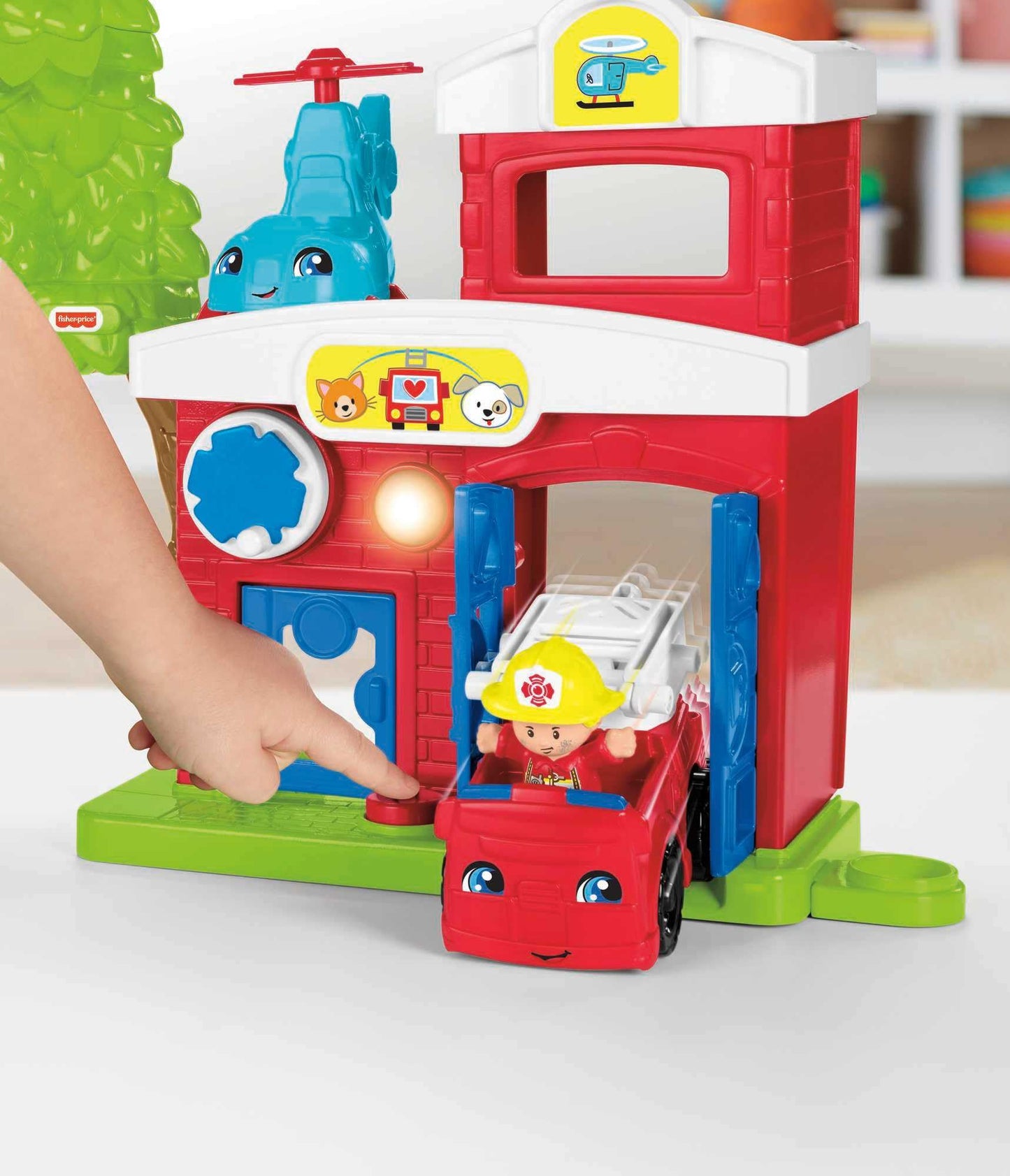 Fisher-Price Little People Toddler Toy Animal Rescue Playset with Lights Sounds Figures & Vehicles for Pretend Play Kids Ages 1+ Years