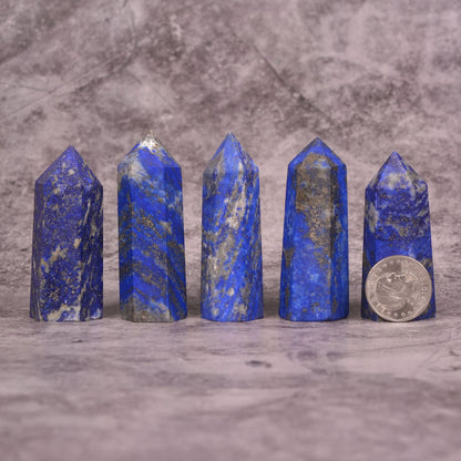 Large Lapis Crystal Tower Healing Crystal Wand For Spiritual Use Hexagonal Point Reiki Chakra Gemstone Home Office Decor