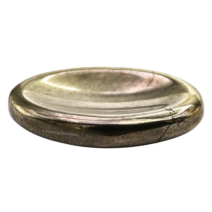Amazing Gemstone Pyrite Worry Stone Crystals and Healing Stones - Worry Stones for Stress Relief Gifts - Piedra Crystal Fidget for Meditation, Relaxation - Unique Stocking Stuffers, Gifts for Women
