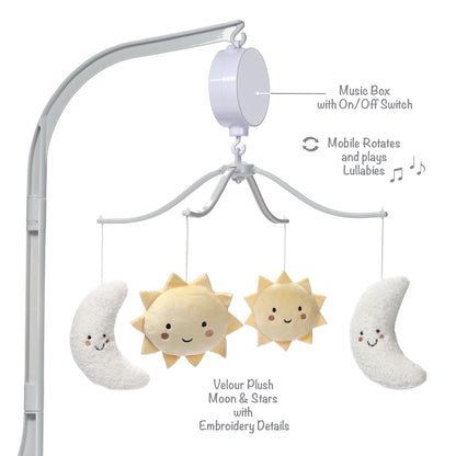 Bedtime Originals Little Star Celestial Musical Baby Crib Mobile Soother Toy