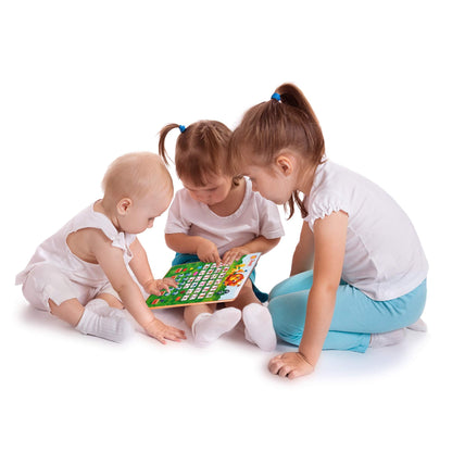 Just Smarty Alphabet Tablet to Learn Letters, ABC, Numbers, Shapes, Colors, Music & Words, Interactive Toddler Learning & Education Toys for Kids - Gifts for Age 3 4 5 Year Old Boys and Girls