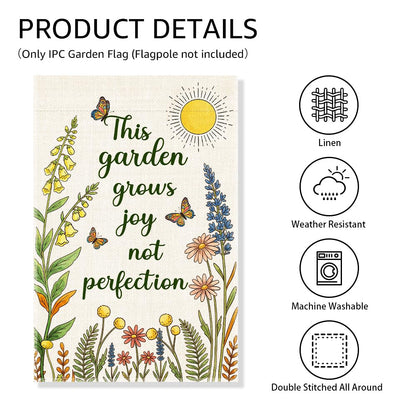 Gkodw Garden Flag, Funny Welcome Yard Flag for Outside, Religious Garden Gifts, Christian Yard Sign Home Décor, Christian Bible Musical Notes Flag (Beige2)