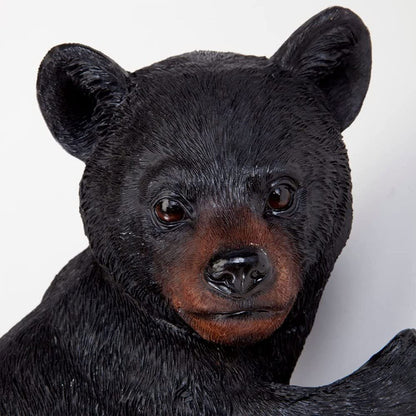 Bits and Pieces – Bear Cub Tree Hugger - Yard Decorations - Adorable Tree Sculpture - Outdoor Decoration - Garden Peeker Yard Art - 13-3/4" x 8"