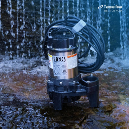 Tsurumi 4PN 1/2hp, 115V Pond & Waterfall Pump, Stainless Steel, 4740 GPH
