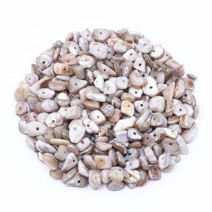 500 pcs Natural Chip Stone Beads Multicolor 5 mm to 8 mm Irregular Gemstone Healing Crystal Loose Rocks Bead Hole Drilled DIY for Bracelet Necklace Earrings Jewelry Making Craft