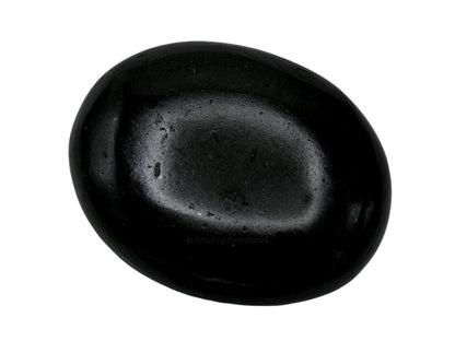 Black Tourmaline Crystals and Healing Stones - Large Palm Stone Crystals Piedra - Crystal for Good Luck, Positive Energy, Meditation - Unique Stocking Stuffers and Birthday Gifts for Women, Men