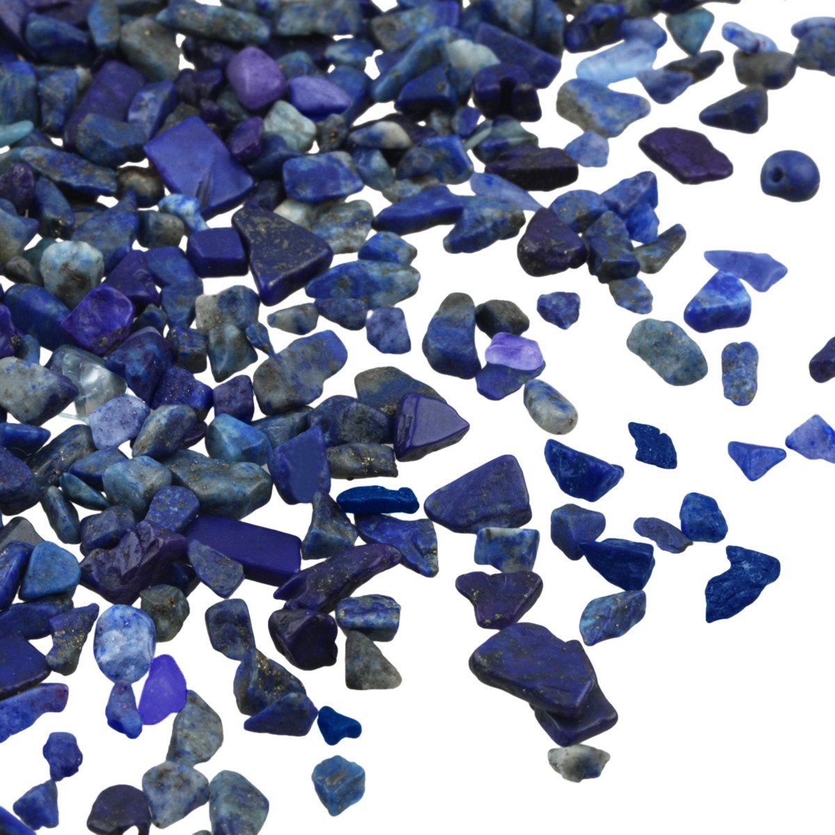 rockcloud 1 lb Lapis Lazuli Small Tumbled Chips Crushed Stone Healing Reiki Crystal Jewelry Making Home Decoration