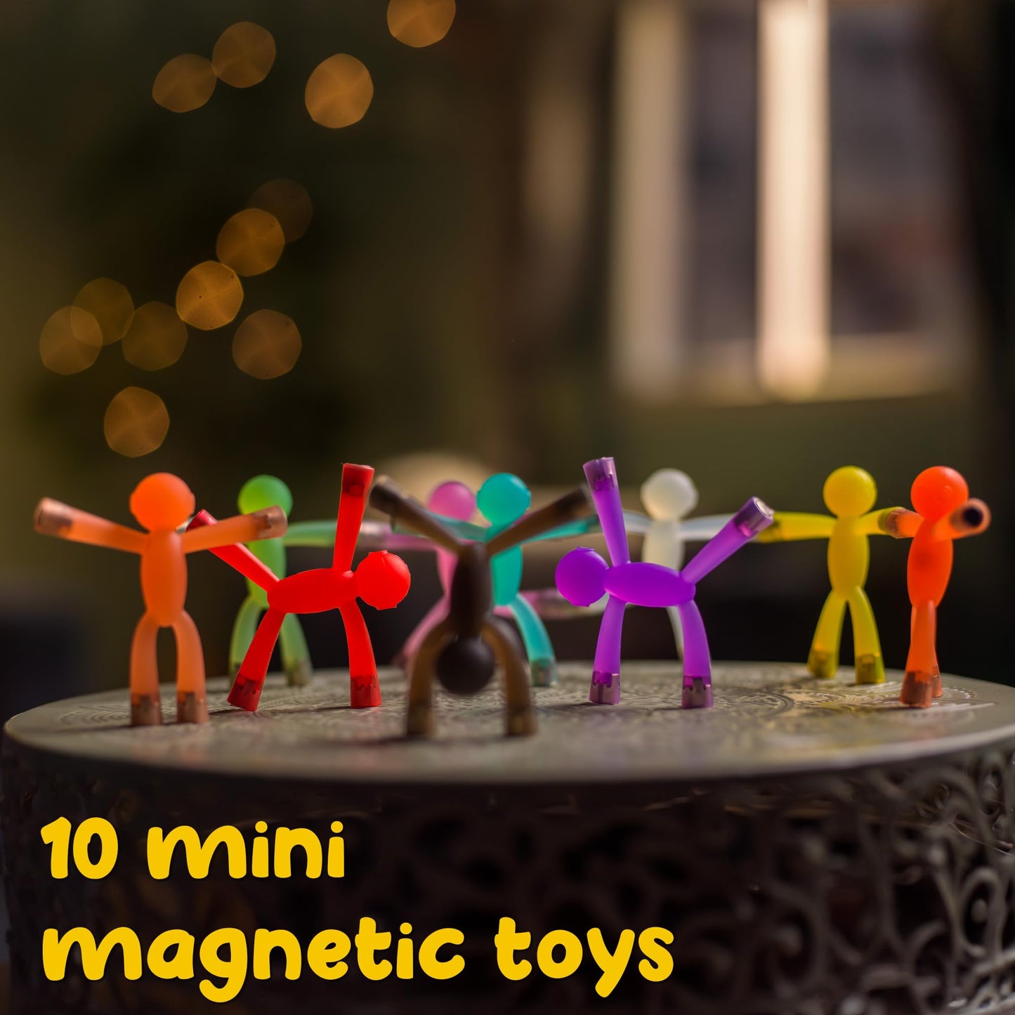 Boxgear Magnet Men – 10-Piece Magnetic Travel Toys: Valentines Day Gift for Kids Toddlers, Road Trip Game for 1-3 | Easter Basket Stuffers for Kids