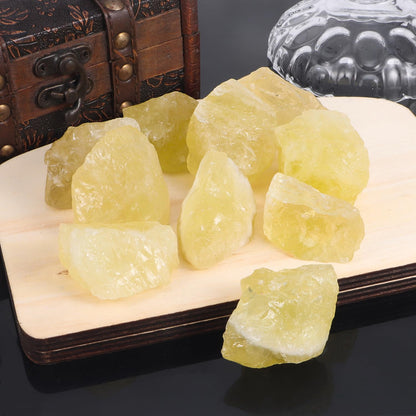 1Lb Authentic Raw Citrine Crystal Stone Natural Rough Stones Crystal for Tumbling, Cabbing, Polishing, Wire Wrapping, Wicca & Reiki Crystal Healing