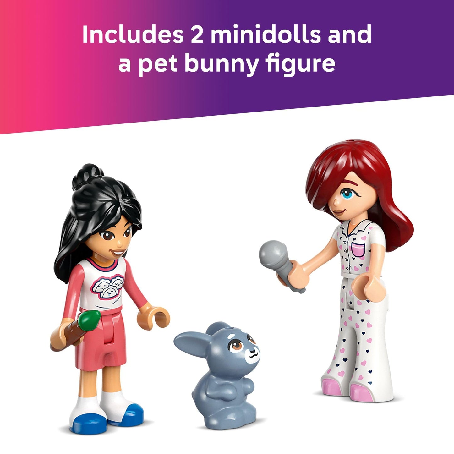 LEGO Friends Paisley's Room Building Toy - Pretend Play Set for Kids, Girls and Boys, Ages 6+ - with 2 Minidolls, Pet Bunny Figure, and Plushie-Style Piece - Gift Idea for Birthdays - 42647
