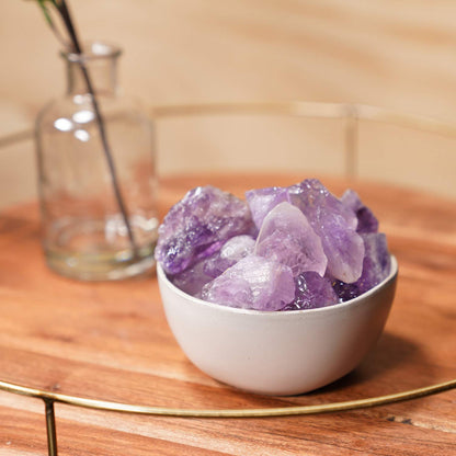 Crystal Allies 1 Pound Bulk Rough Amethyst Reiki Crystal Healing Stones Large 1" from Madagascar